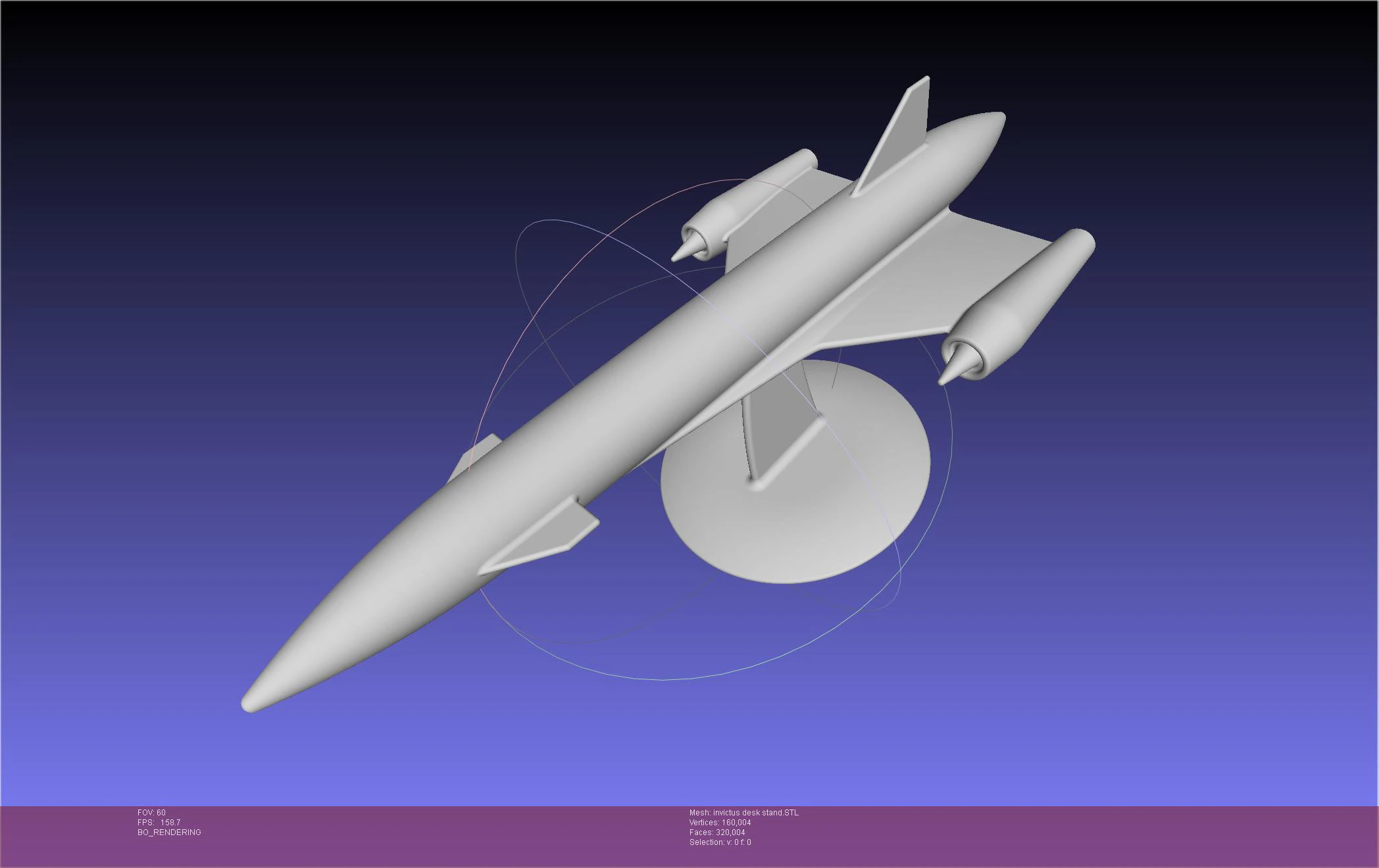 ESA Invictus Hypersonic Spaceplane Model 3D Print Model .c4d .max .obj .3ds .fbx .stl .blend