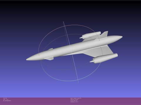 ESA Invictus Hypersonic Spaceplane Model 3D Принт Модель