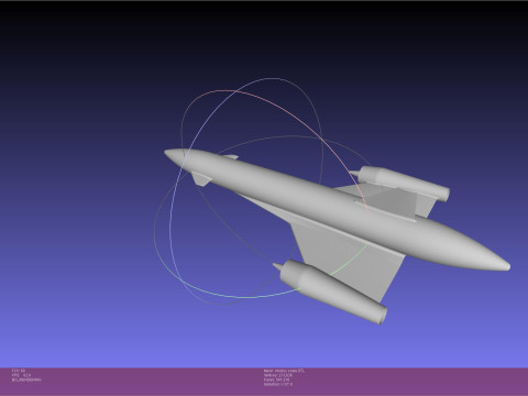 ESA Invictus Hypersonic Spaceplane Model 3D Принт Модель