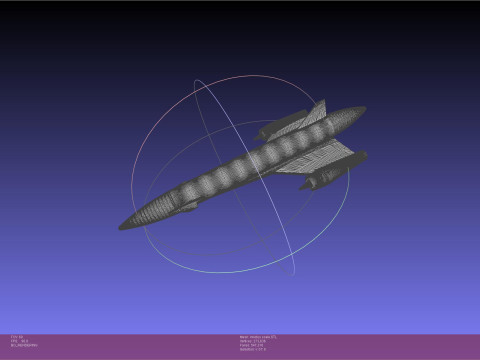ESA Invictus Hypersonic Spaceplane Model 3D Принт Модель