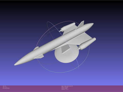 ESA Invictus Hypersonic Spaceplane Model 3D Принт Модель