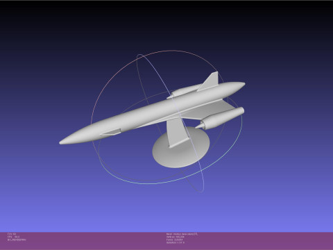 ESA Invictus Hypersonic Spaceplane Model 3D Принт Модель