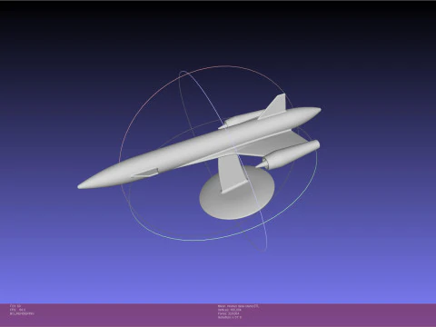 ESA Invictus Hypersonic Spaceplane Model 3D Print Model
