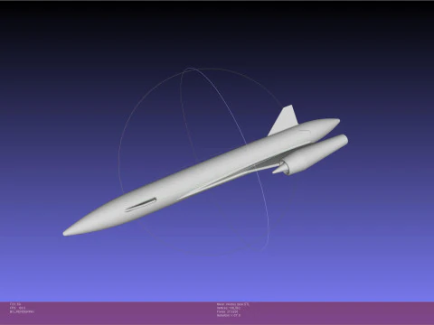 ESA Invictus Hypersonic Spaceplane Model 3D Print Model