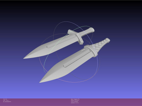 Vinland Saga Thorfinn Daggers 3D प्रिंट मॉडल