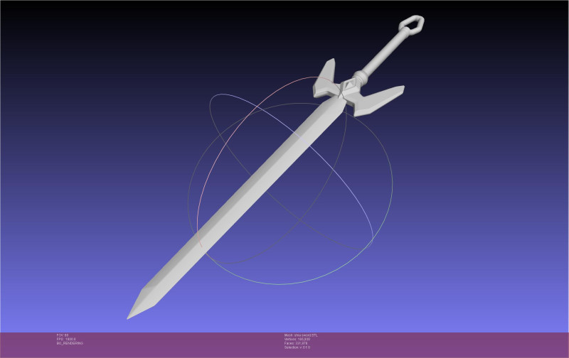 Dungeon Of Black Company Shia Sword Model do druku 3D .c4d .max .obj .3ds .fbx .stl .blend 