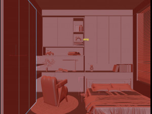 of interior study Model 3D