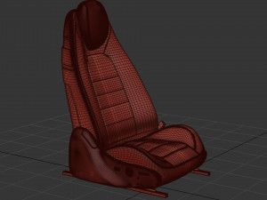 Sports Car Seat Seat Car Driver Seat 3D Model