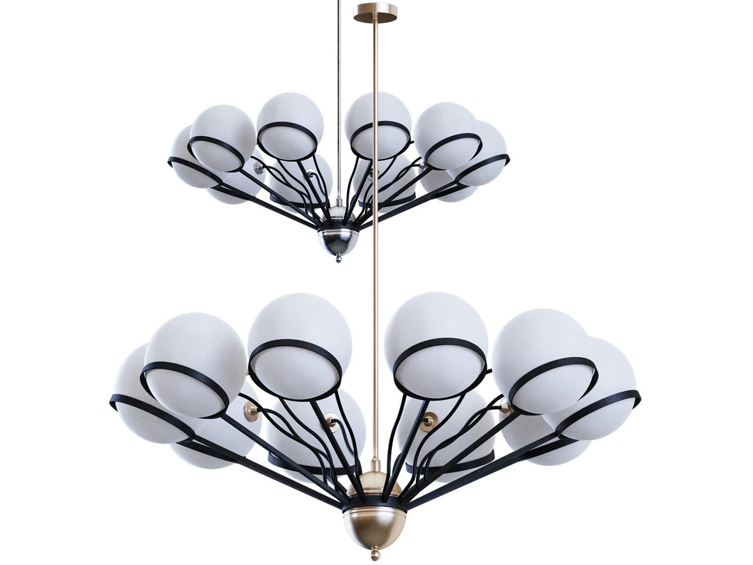 Chandelier By Stillux 3D Model .c4d .max .obj .3ds .fbx .stl .blend 