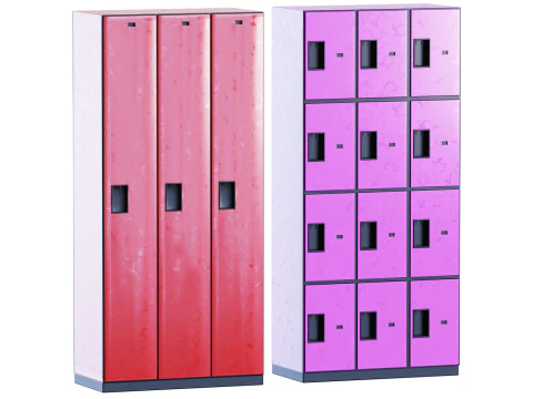 A set of gym racks 01 3D Model