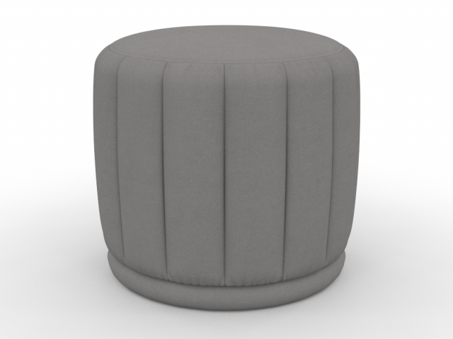 Pouf 3D Model .c4d .max .obj .3ds .fbx .stl .blend