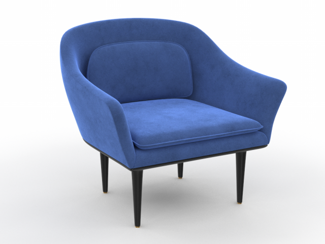 Armchair Model 3D .c4d .max .obj .3ds .fbx .stl .blend 