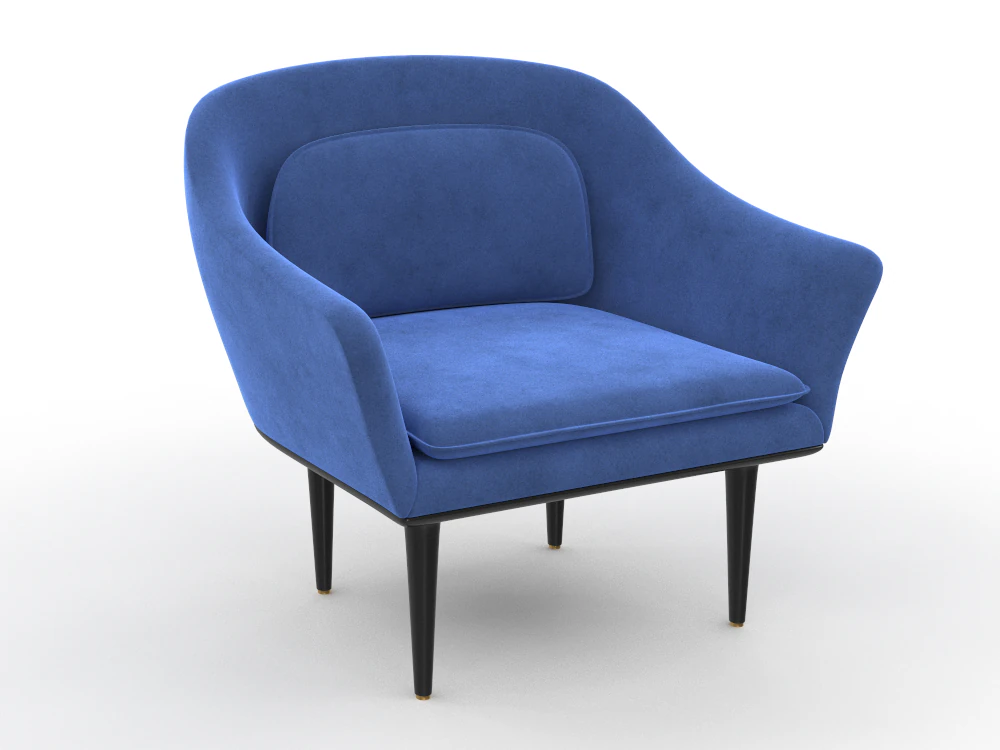 Armchair 3D Model .c4d .max .obj .3ds .fbx .stl .blend 