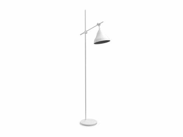 Floor lamp 3D Model .c4d .max .obj .3ds .fbx .stl .blend 