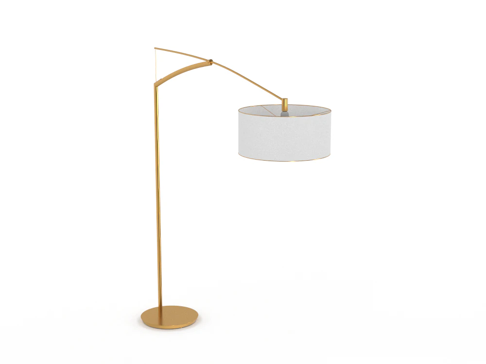 Floor lamp 3D Model .c4d .max .obj .3ds .fbx .stl .blend 