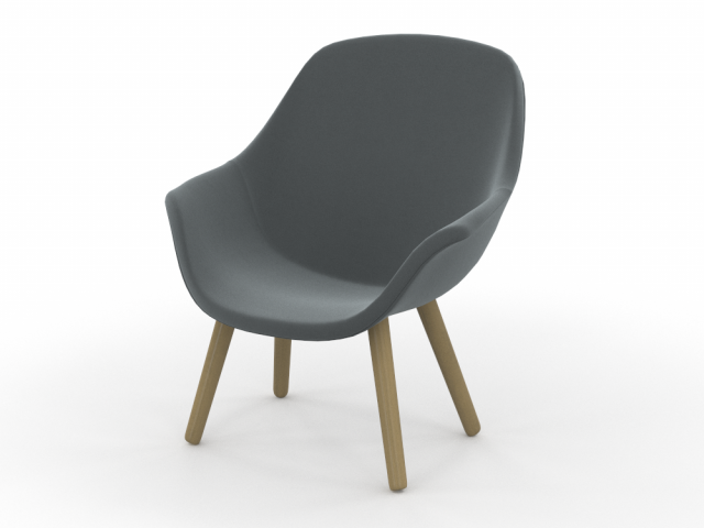 Armchair Model 3D .c4d .max .obj .3ds .fbx .stl .blend 