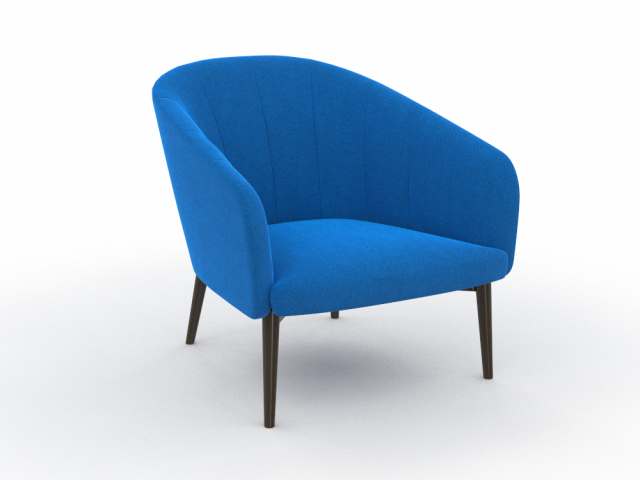 Armchair 3D Model .c4d .max .obj .3ds .fbx .stl .blend 
