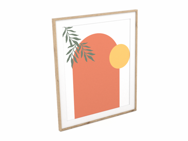 PICTURE SET ORANGE Model 3D .c4d .max .obj .3ds .fbx .stl .blend