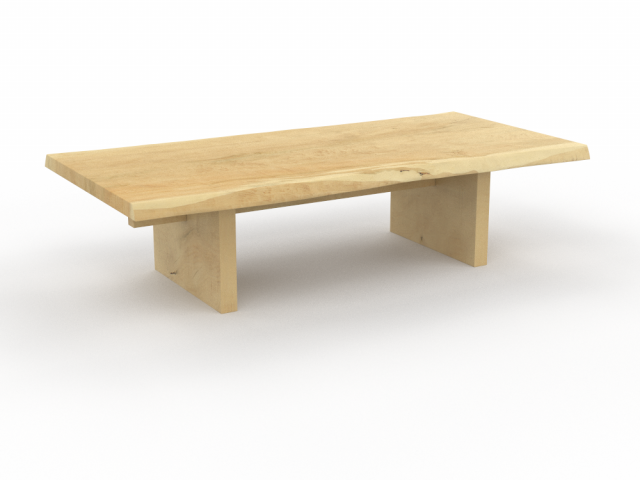 COFFEE TABLE NATURAL 3D 模型 .c4d .max .obj .3ds .fbx .stl .blend 