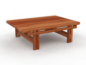 TABLE NATURAL 3D Model