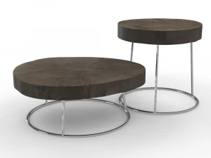 SIDE TABLE NATURAL 3D Model
