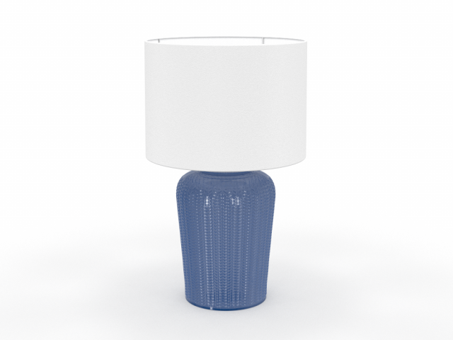 TABLE LAMP BLUE 3D Модель .c4d .max .obj .3ds .fbx .stl .blend 