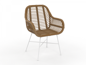 ARMCHAIR WHITE RATTAN H2000177 3D मॉडल