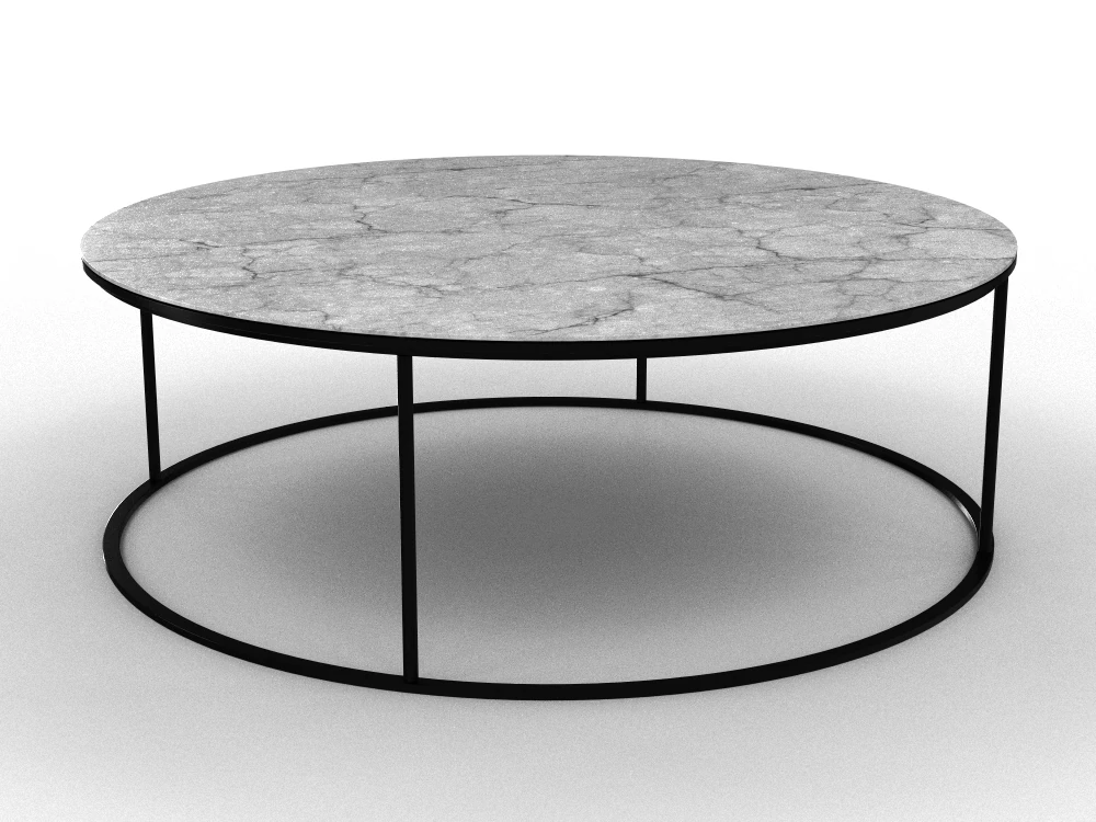COFFEE TABLE BLACK 3D Model .c4d .max .obj .3ds .fbx .stl .blend 