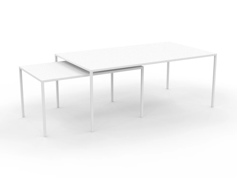 COFFEE TABLE WHITE H2000182 3D Model .c4d .max .obj .3ds .fbx .stl .blend 