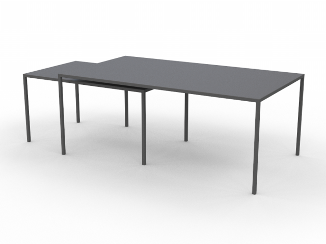 COFFEE TABLE BLACK H2000184 3D Model .c4d .max .obj .3ds .fbx .stl .blend 