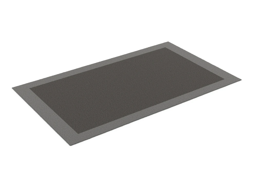 RUG DARK GRAY H2000240 3D Model .c4d .max .obj .3ds .fbx .stl .blend 