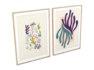 НАБІР КАРТИН МУЛЬТИКОЛОР H2000254 3D Модель