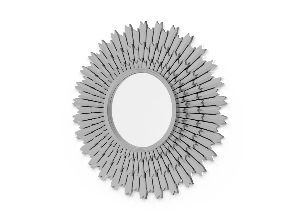 MIRROR SILVER H2000265 3D Model .c4d .max .obj .3ds .fbx .stl .blend 