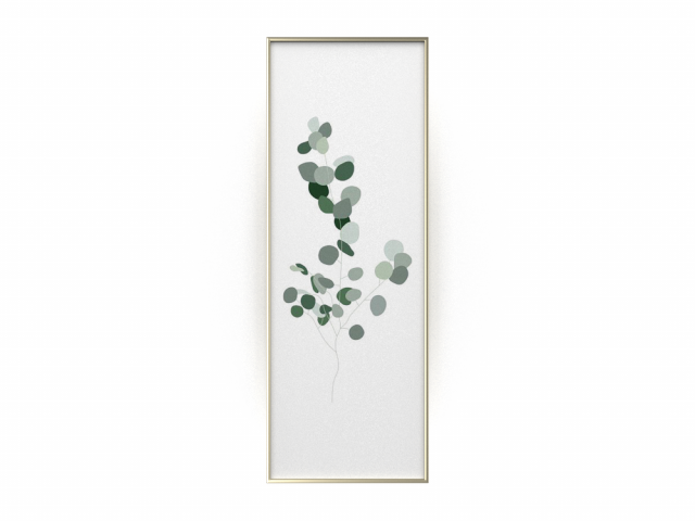 WALL FRAME GOLD H2000269 3D Модель .c4d .max .obj .3ds .fbx .stl .blend 