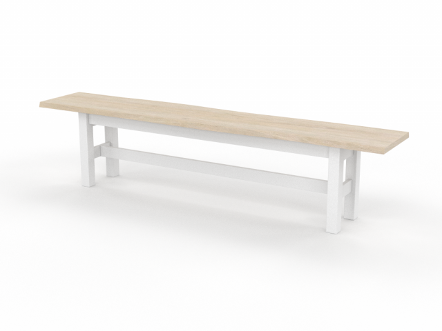 BENCH OAK H2000270 3D 3D 모델 .c4d .max .obj .3ds .fbx .stl .blend 