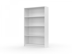 H2000273 BOOKCASE WHITE 3D Модель