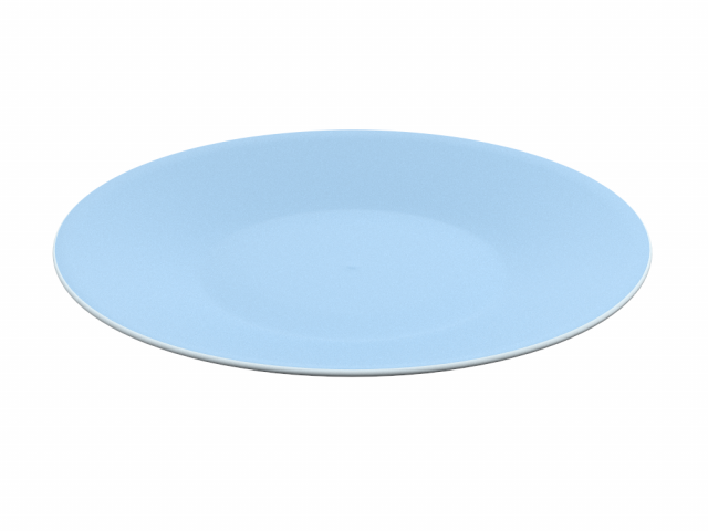 H2000283 PLATE BLUE 3D Модель .c4d .max .obj .3ds .fbx .stl .blend 