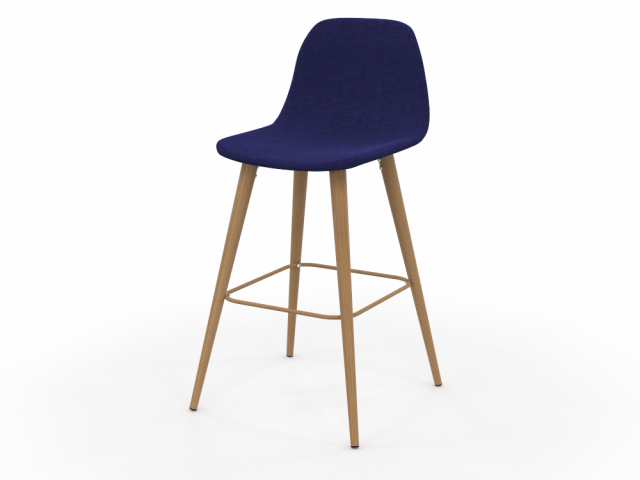 Bar chair 3D 模型 .c4d .max .obj .3ds .fbx .stl .blend