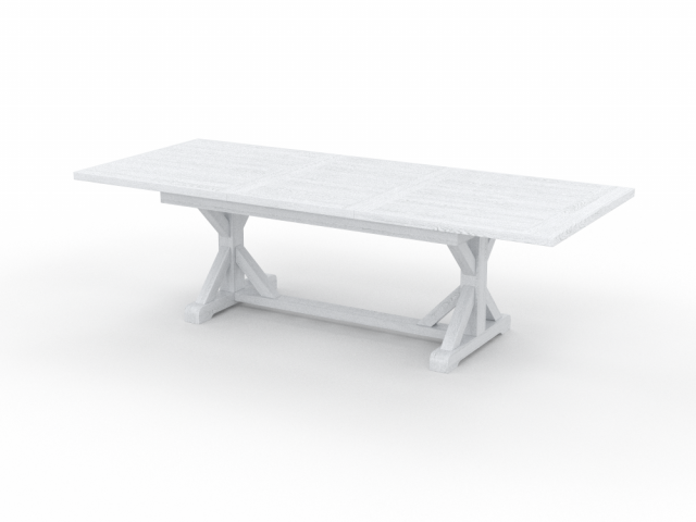 Wood table 3D Model .c4d .max .obj .3ds .fbx .stl .blend 