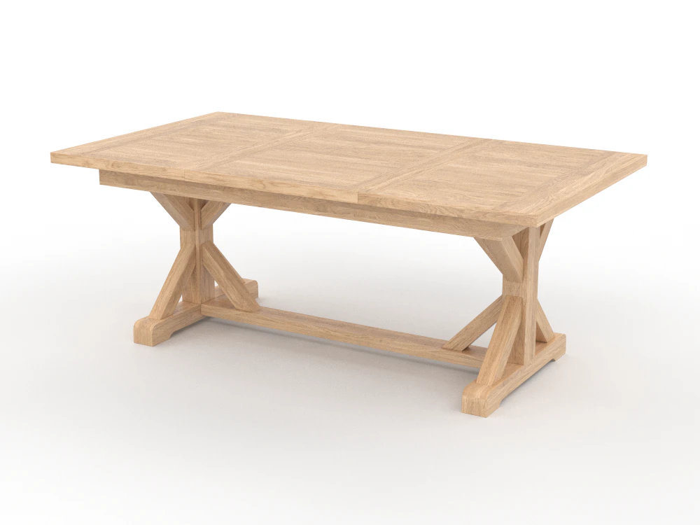 Wood table 3D Model .c4d .max .obj .3ds .fbx .stl .blend 