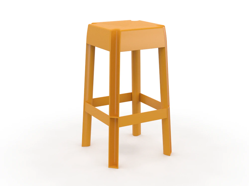 Барный стул 3D Модель .c4d .max .obj .3ds .fbx .stl .blend 