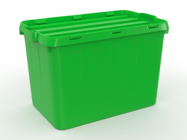 H2000405 BOX GREEN 3D 模型 .c4d .max .obj .3ds .fbx .stl .blend 