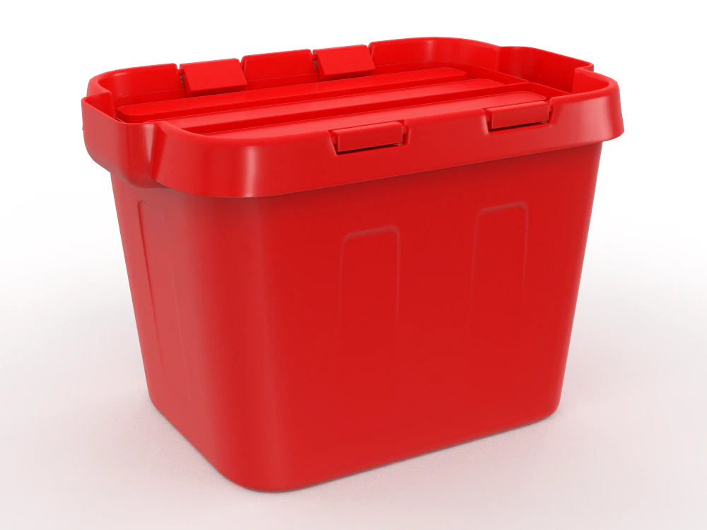 H2000406 BOX RED 3D Model .c4d .max .obj .3ds .fbx .stl .blend