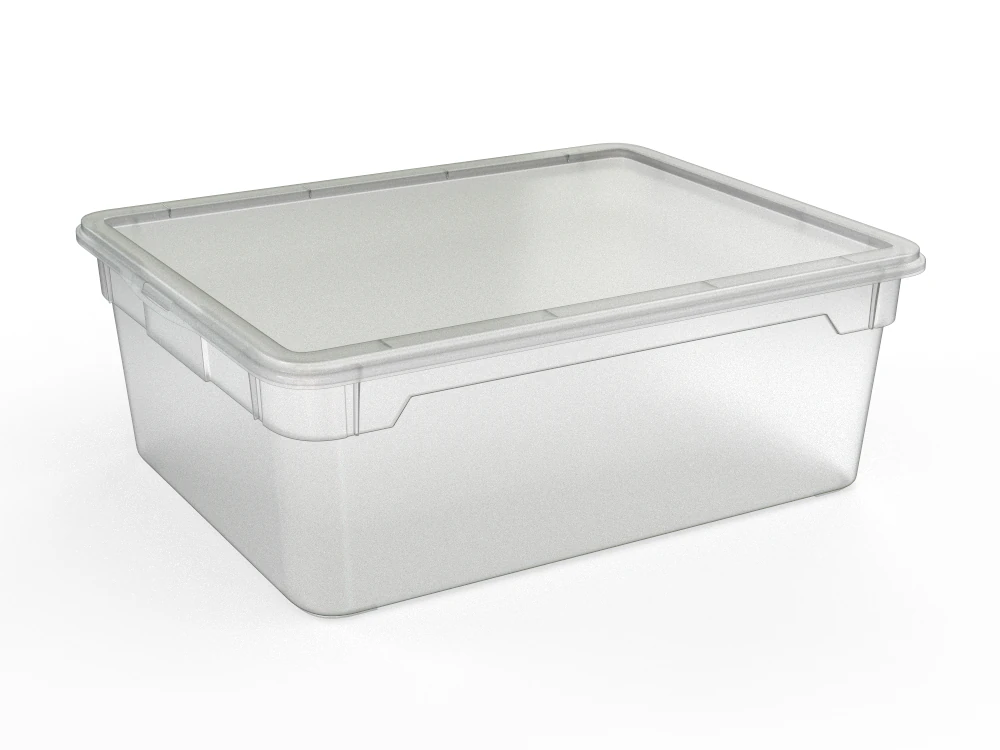 H2000409 STORAGE BOX GRAY 3D Model .c4d .max .obj .3ds .fbx .stl .blend 
