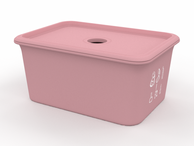 H2000416 BOX PINK 3D Model .c4d .max .obj .3ds .fbx .stl .blend 