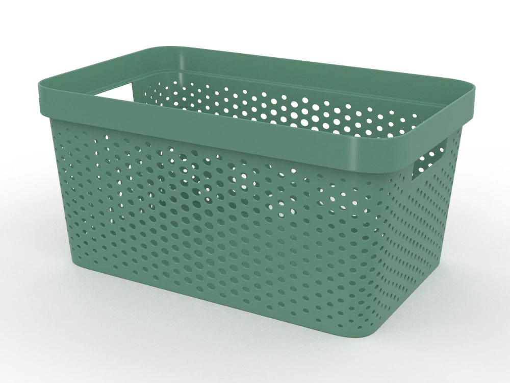 H2000420 BASKET GREEN 3D Model .c4d .max .obj .3ds .fbx .stl .blend 