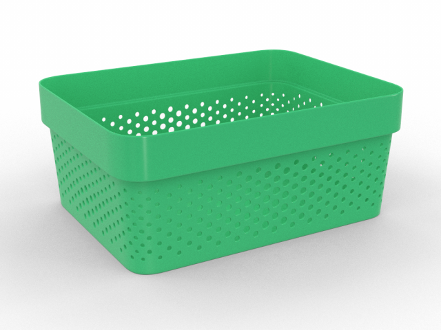 H2000421 BASKET GREEN 3D Modell .c4d .max .obj .3ds .fbx .stl .blend