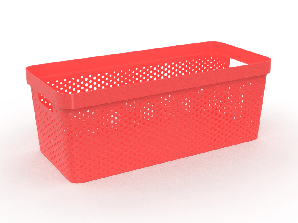 H2000422 BASKET RED 3D Model .c4d .max .obj .3ds .fbx .stl .blend 