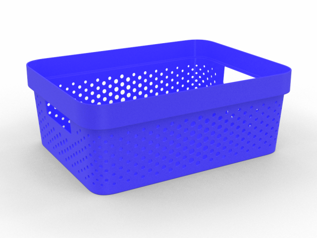 H2000423 BASKET BLUE 3D 模型 .c4d .max .obj .3ds .fbx .stl .blend 