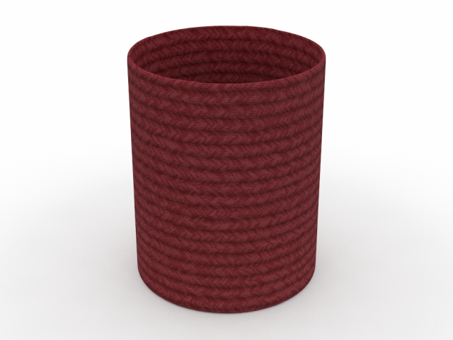 H2000430 BASKET RED 3D Model .c4d .max .obj .3ds .fbx .stl .blend 
